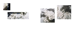 Image of four Tyce C prints titled The Long Cold Advance by Lori Kella